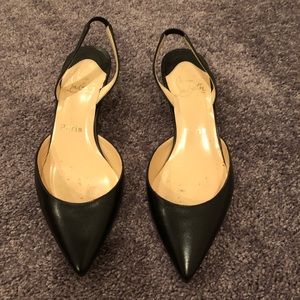 CHRISTIAN LOUBOUTIN Kitten Heel Slingback Pumps